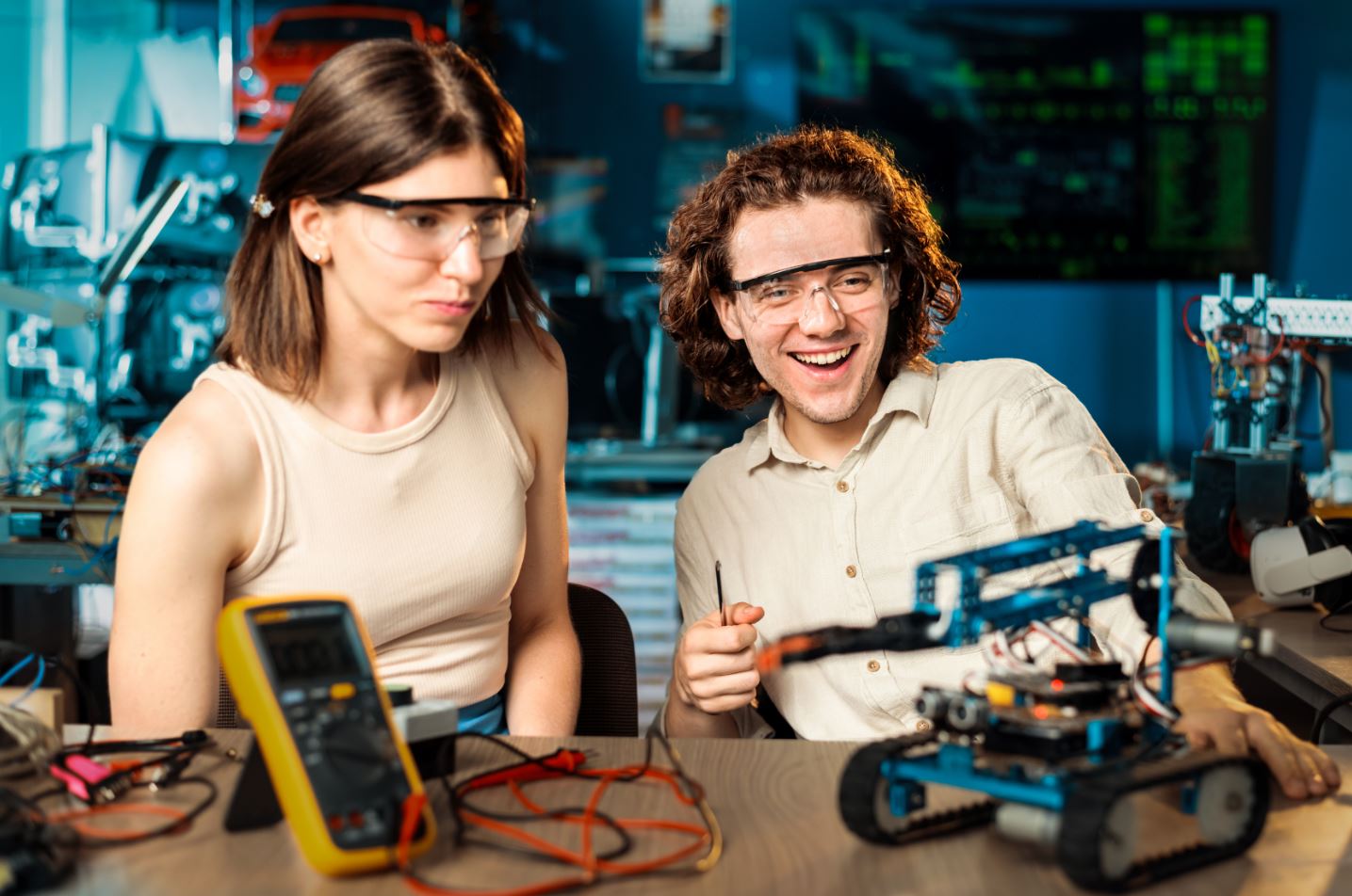 Педагог ведет занятие в кружке