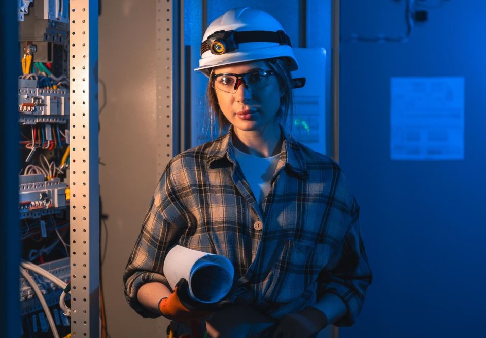 Сварщик выполняет ручную дуговую сварку