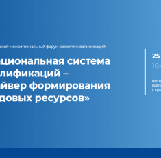 Красноярский межрегиональный форум «Национальная система квалификаций - драйвер формирования трудовых ресурсов 2024»